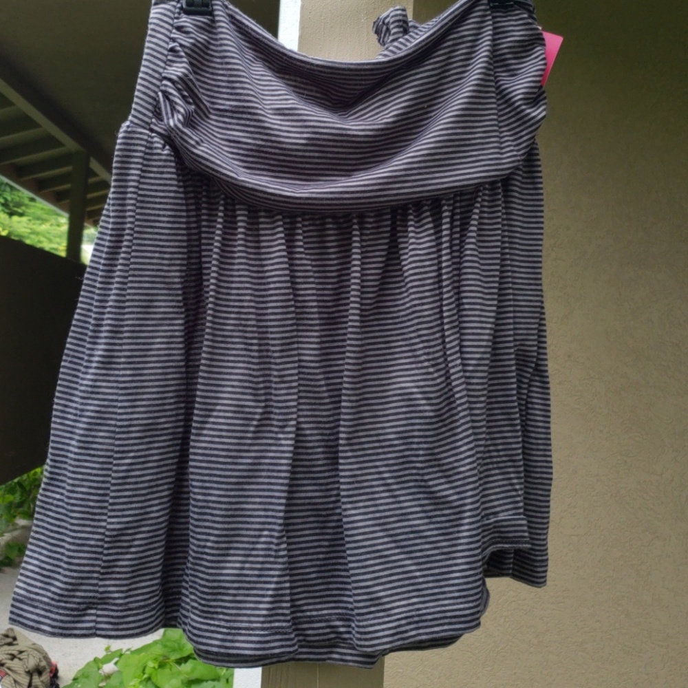 Striped skirt black and grey (see description)